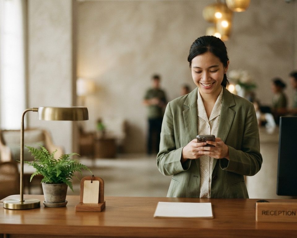 Front desk team at check-in